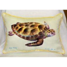 Green Sea Turtle Outdoor Pillow