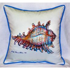 Conch Shell Outdoor Pillow