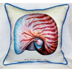 Nautilus Shell Outdoor Pillow