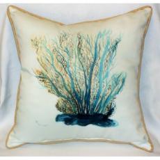 Blue Coral Indoor Outdoor Pillow