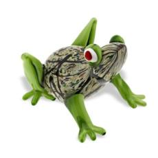 Art Glass Frog Sculpture