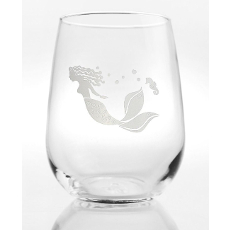 Mermaid Stemless Wine Glasses S/4