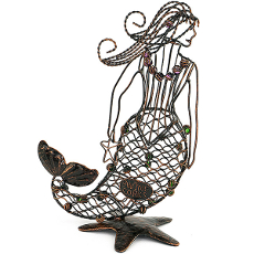 Mermaid Wine Cork Cage