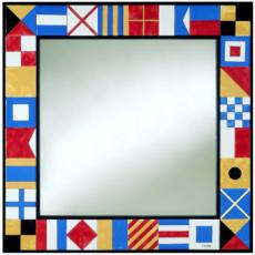 Nautical Flag Tiled Mirror