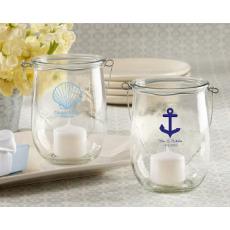 Personalized Anchor Or Shell Candle Holder Set Of 24