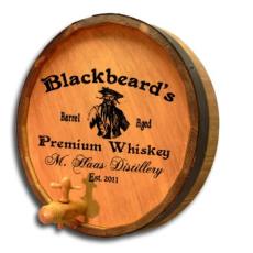 Blackbeard'S Barrel Quarter Barrel Sign Personalized