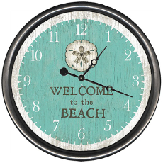 Personalized Sand Dollar Welcome Clock