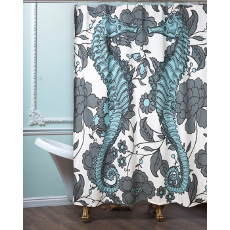 Seahorse Vineyard Shower Curtain 