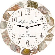 Seashell Collection Clock