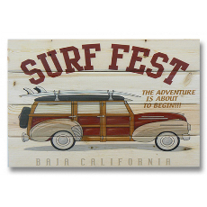 Surf Fest Wood Art