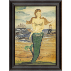 The Story of Esther Island Mermaid Framed Art