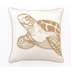 Sea Turtle Embroidered Pillow