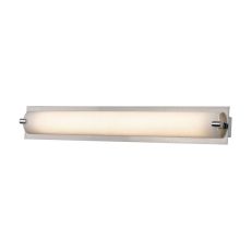 Piper 1 Light Vanity In Satin Nickel With Frosted Glass - Small