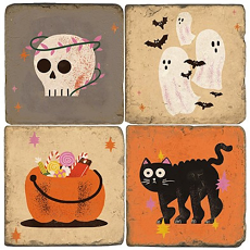 Spooky Halloween  Set of 4 