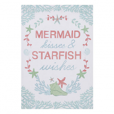 Mermaid Kisses And Starfish Wishes Kitchen Towel