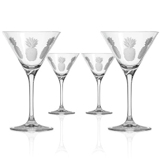 Pineapple  10 OZ Martini Glass | Set of 4  