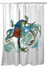 Betsy’s Crab Shower Curtain