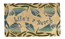 LIFE'S A BEACH DOORMAT 17" x 29"