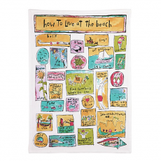 How To Live At The Beach Kitchen Towel