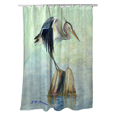 Balancing Heron Shower Curtain