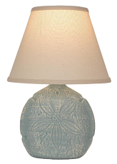 WEATHERED ATLANTIC GRAY SAND DOLLAR ACCENT LAMP - 18"
