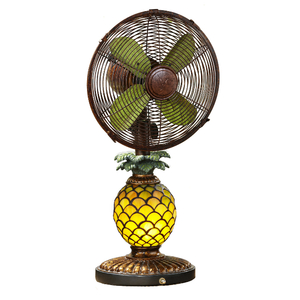 Mosaic Pineapple Table Fan