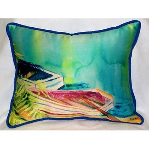Row Boats Indoor Outdoor Pillow