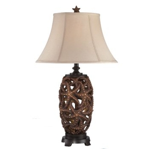 Classic Starfish Table Lamp, Brown