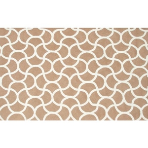 Mermaid Brown Hook Rug, 5 X 7.6