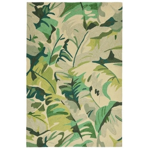 Palm Leaf Green Rug 7'6" X 9'6"