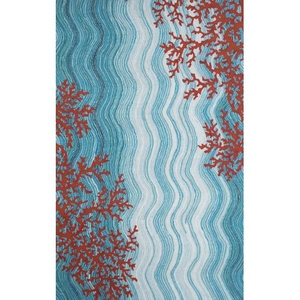 Coral Reef Water Rug 5' X 8'