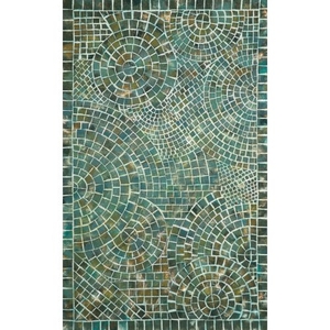 Arch Tile Lapis Rug 5' X 8'