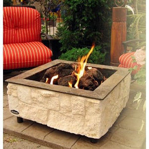 Firescapes Austin Lime Outdoor Gas Fireplace