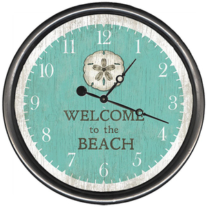 Personalized Sand Dollar Welcome Clock