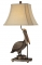 Coastal Antique Pelican Table Lamp 