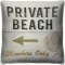 Private Beach  Pillow