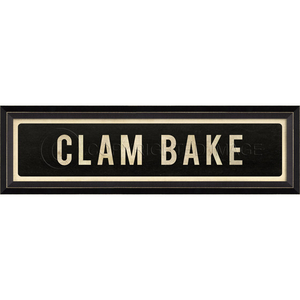 Clam Bake Framed Art Sign