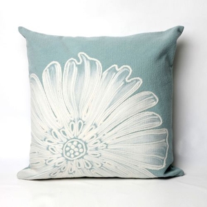 Liora Manne Visions Ii Antique Medallion Indoor/Outdoor Pillow - Blue, 20" Square