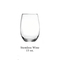 Keep Calm And Sail On Stemless Glasses S/4