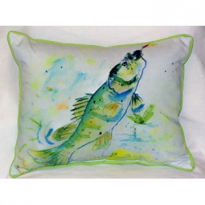 Yellow Perch Indoor Outdoor Pillow