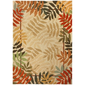 Painted Rain Forest Indoor Outdoor Area Rug, 5 x 7 ft.