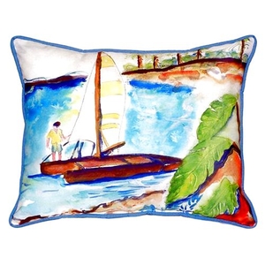 Catamaran Large Indoor/Outdoor Pillow 16X20