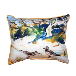 Tree & Beach Large Indoor/Outdoor Pillow 16X20