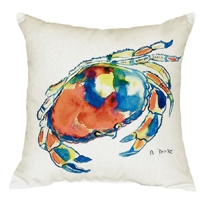 Dungeness Crab No Cord Pillow 18X18