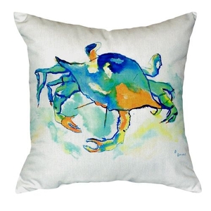 Orange Crab No Cord Pillow 18X18