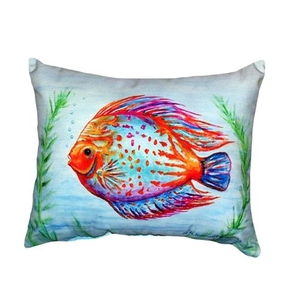 Orange Fish No Cord Pillow 16X20