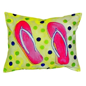 Flip Flops No Cord Pillow 16X20