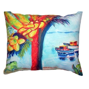 Cocoa Nuts & Boats No Cord Pillow 18X18