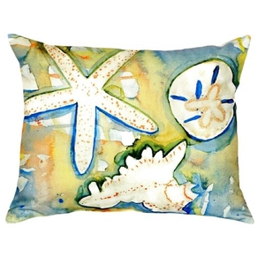 Beach Treasures No Cord Pillow 16X20