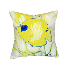 Yellow Tang No Cord Pillow 18X18